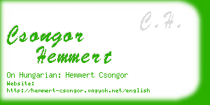 csongor hemmert business card
